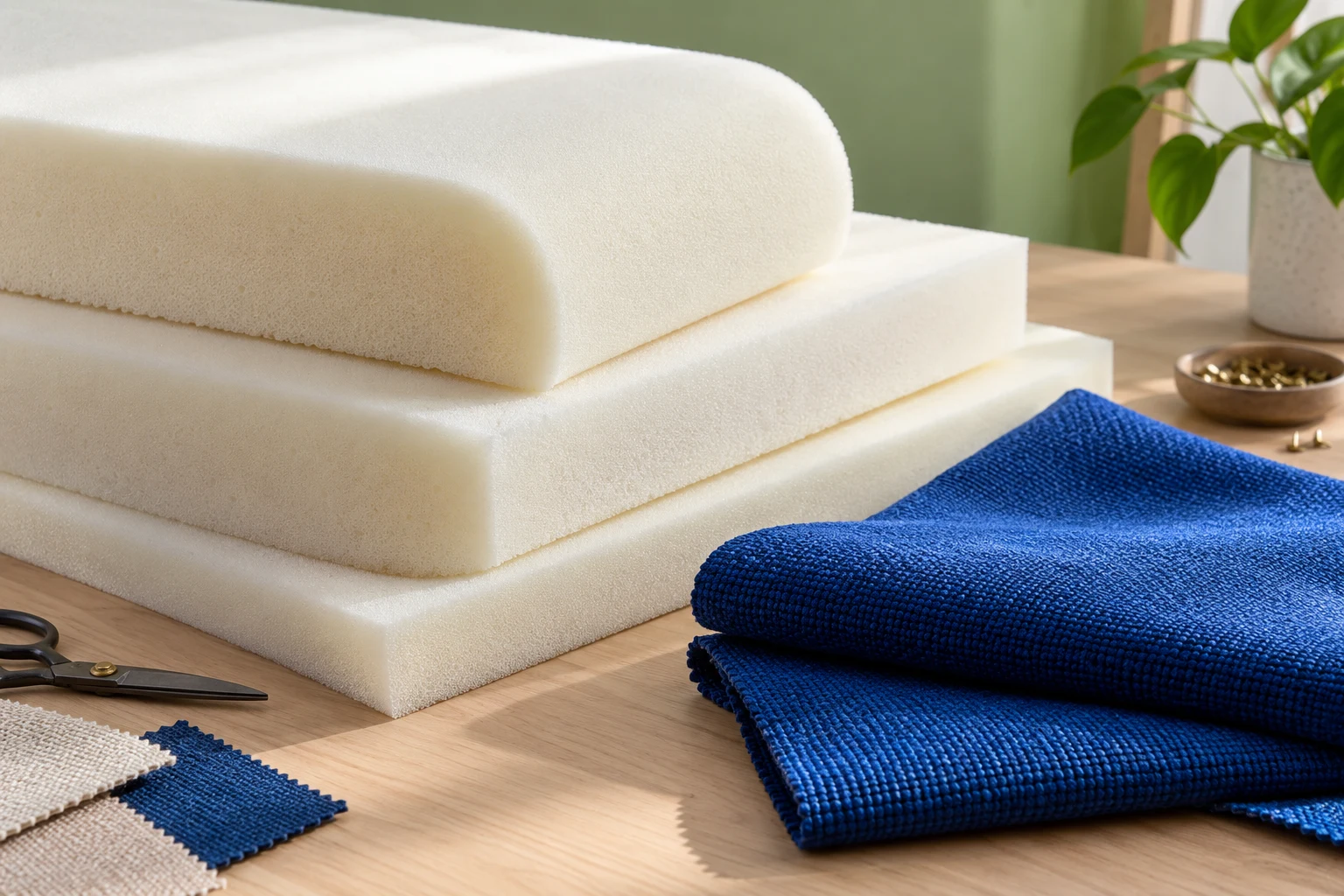 Illustrative foam upholstery detail
