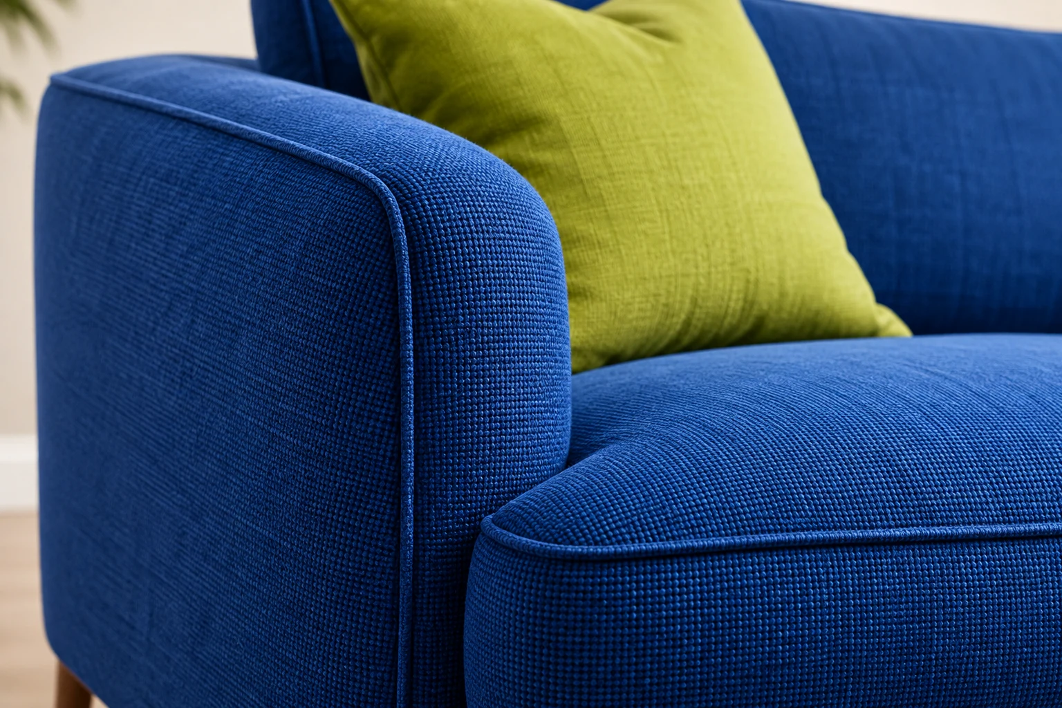 Illustrative sofa upholstery detail